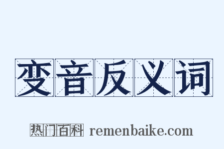 变音反义词是什么意思的图片